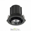ST702.338.12 Св-к встр. Черный LED 1*12W 3000K 900Lm Ra80 24° IP20 D90xH92 180-240V Встраиваемые светильники ST LUCE
