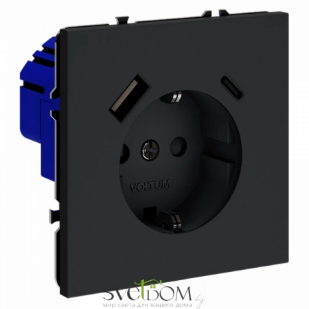 Розетка с USB, A+C Voltum S70 VLS040507  Voltum