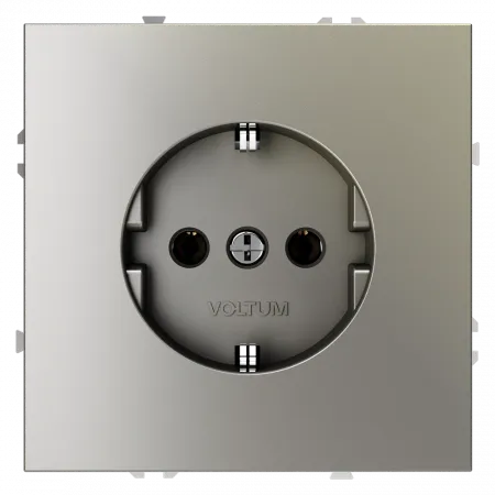 Розетки электрические с заземлением Voltum S70 VLS040104  Voltum