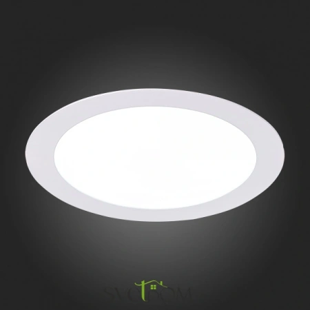 ST209.538.15 Св-к встр. Белый LED 1*15W 3000K 1 020Lm Ra80 110° IP20 D190xH8 90-265V Встраиваемые светильники ST LUCE