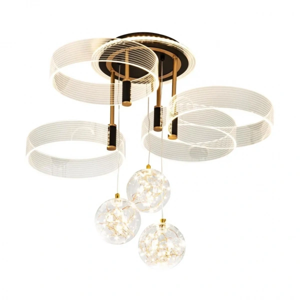 Потолочные светильники LED4U L1040-750 BK от Магазина Svetdom.by