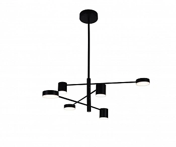 07650-6D,19(4000K) Люстра димм. Мекли черный