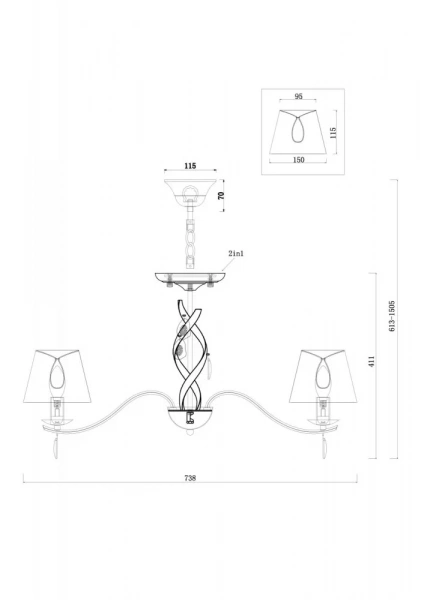 Люстра Freya FR2001PL-07G
