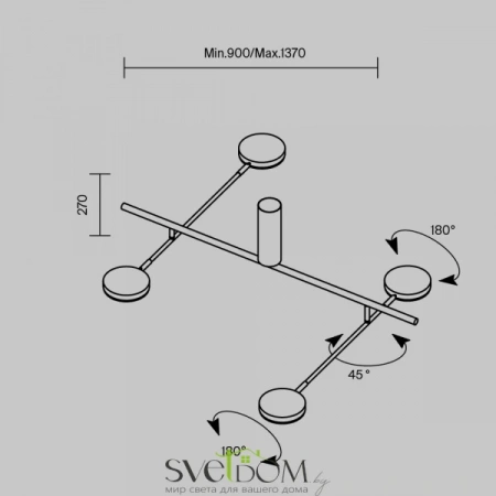 Потолочные светильники Maytoni MOD070CL-L30B3K от Магазина Svetdom.by
