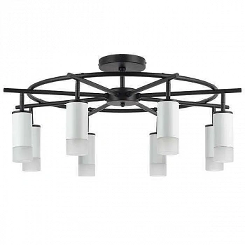 Lightstar LR7183681 Люстра RULLO 8х50W GU10 ЧЕРНЫЙ/БЕЛЫЙ (571718+214436-8+202431-8)