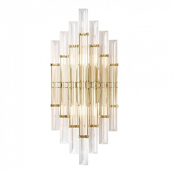 Crystal Lux SARAGOSA AP2 BRASS/TRANSPARENTE