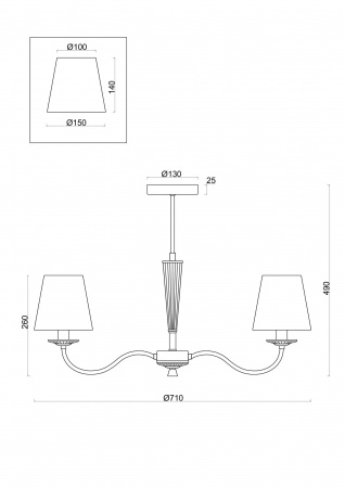ЛюстрыFR2027PL-03BS Freya | Svetdom.by