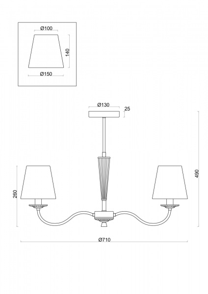 ЛюстрыFR2027PL-03BS Freya | Svetdom.by
