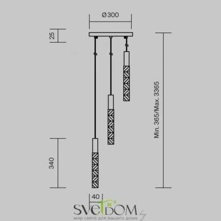 Подвесные светильники Maytoni MOD328PL-L9BS3K от Магазина Svetdom.by