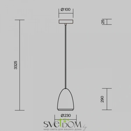 Подвесные светильники Maytoni MOD430PL-01CM от Магазина Svetdom.by