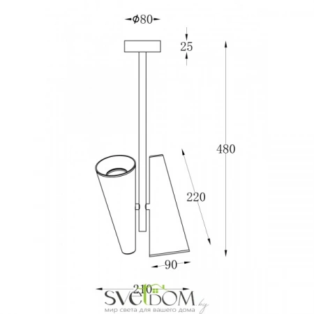 Потолочные светильники Maytoni MOD095CL-02W от Магазина Svetdom.by