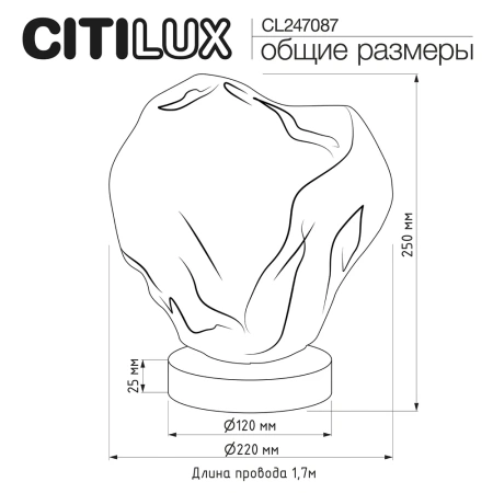 Настольная лампа Citilux ROCKA CL247087 CITILUX