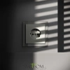 Розетки электрические с заземлением Voltum S70 VLS040105  Voltum VLS040105