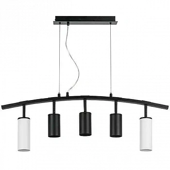 Lightstar LR735862373 Люстра RULLO 5х50W GU10 ЧЕРНЫЙ/БЕЛЫЙ (571735+214437-3+214486-2)