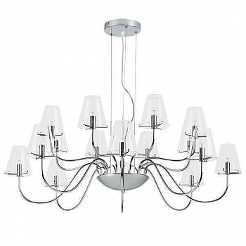Lightstar 758164 Люстра подв. DIAFANO 16х40W G9 ХРОМ/ПРОЗРАЧНЫЙ