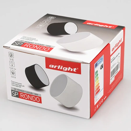 Светильник SP-RONDO-140B-18W Day White Arlight 022237 Arlight