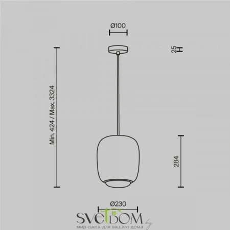 Подвесные светильники Maytoni MOD466PL-L12GR3K от Магазина Svetdom.by
