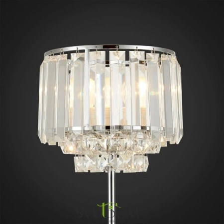 Citilux Синди CL330811 Настольная лампа хрустальная Хром CITILUX