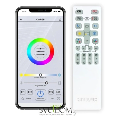 Citilux Диамант Смарт CL713A100G Умная люстра Хром CITILUX