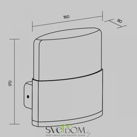 Настенные светильники O442WL-L12GF3K1 Maytoni | Svetdom.by