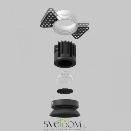 Встраиваемые светильники Maytoni DL058-7W2.7K-TRS-B от Магазина Svetdom.by