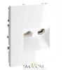 Розетка TV+RJ Voltum S70 Белый VLS060701 Voltum VLS060701