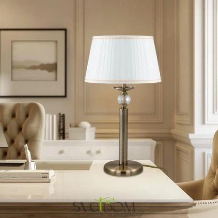 Citilux Гера CL433813 Настольная лампа с абажуром Бронза CITILUX