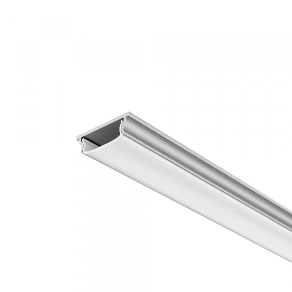 Алюминиевый профиль накладной с вертикальным изгибом 18x6 (Серебро, 2 м), ALM-1806-S-2M 631016