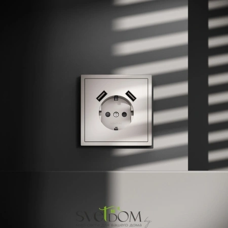 Розетка с USB, А+А Voltum S70 VLS040403  Voltum VLS040403