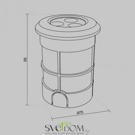 Встраиваемые светильники Maytoni O044DL-L3S3K от Магазина Svetdom.by