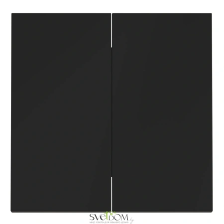 Клавиша для выключателя двухклавишного Voltum S70 Черный VLS000308 Voltum VLS000308