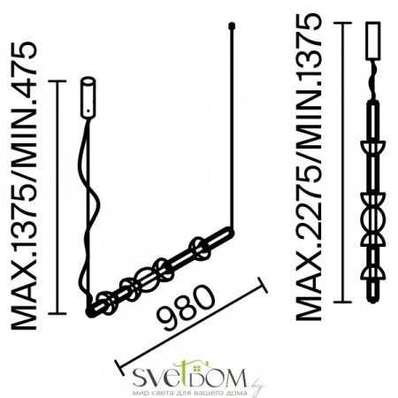 Подвесные светильники Maytoni MOD210PL-L39BS3K от Магазина Svetdom.by