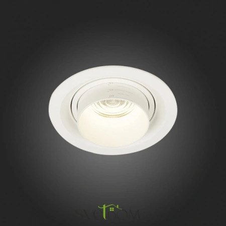 ST701.548.12 Св-к встр. Zoom Белый LED 1*12W 4000K 960Lm Ra90 15°-60° IP20 D115xH95 170-240V Встраиваемые светильники ST LUCE