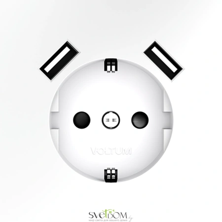Розетки с USB Voltum S70 VLS040402  Voltum VLS040402