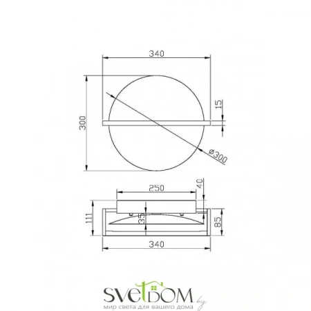 Настенные светильники MOD279WL-L14B3K Maytoni | Svetdom.by