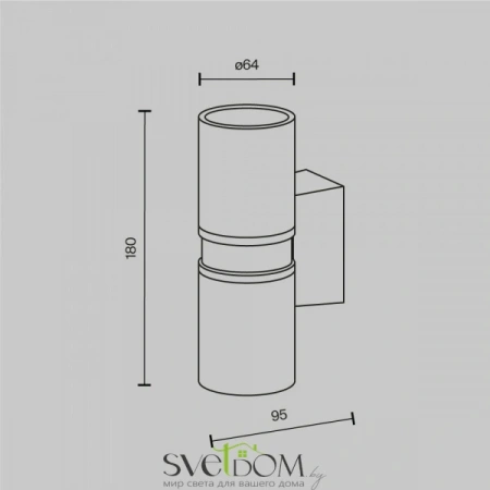 Настенные светильники O582WL-02B Maytoni | Svetdom.by