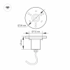 Светильник KT-AQUA-COLOR-R85-9W RGB (SL, 25 deg, 12V) Arlight 024939 Arlight