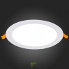 ST209.538.15 Св-к встр. Белый LED 1*15W 3000K 1 020Lm Ra80 110° IP20 D190xH8 90-265V Встраиваемые светильники ST LUCE