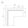 Угол SL-LINIA55-FANTOM-EDGE внешний Arlight 030137 Arlight