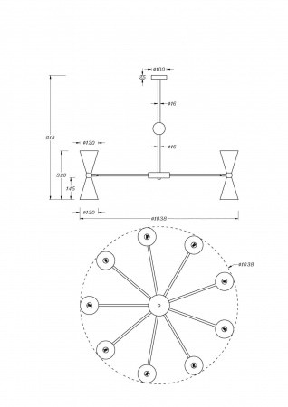 Подвесные светильники Maytoni MOD108PL-18GB от Магазина Svetdom.by