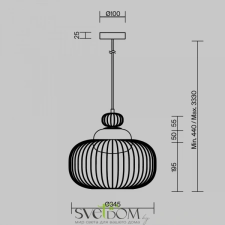 Подвесные светильники Maytoni MOD376PL-01G от Магазина Svetdom.by