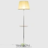 Citilux Линц CL402973T Торшер хром со столиком и кремовым абажуром CITILUX