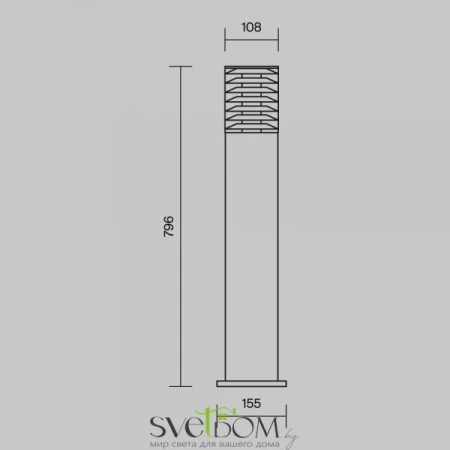 Ландшафтный светильник Outdoor O576FL-01B Maytoni