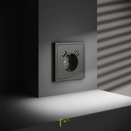 Розетка с USB, А+А Voltum S70 VLS040406  Voltum VLS040406