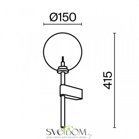 Настенные светильники MOD172WL-01B Maytoni | Svetdom.by