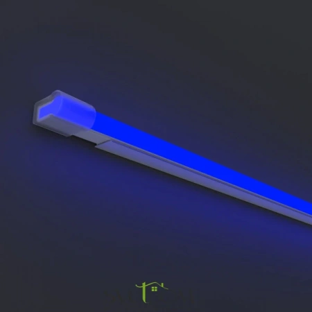 Гибкий неон 25x13 220В 8Вт/м Blue IP65 50м | Svetdom.by