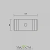 Комплект креплений (для профиля 25x42 и 35x51) 4 шт., ALM-2542-MT Maytoni
