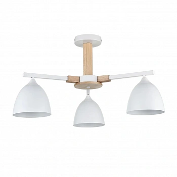 8095/3C MODERNI LN25 268 белый/белый металл, дерево/металл Люстра потолочная Е27 3*60W 220V COLANGE