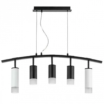 Lightstar LR7358623731 Люстра RULLO 5х50W GU10 ЧЕРНЫЙ/БЕЛЫЙ (571735+214437-3+214486-2+202431-5)