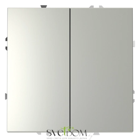Выключатель двухклавишный Voltum S70 VLS020105  Voltum VLS020105